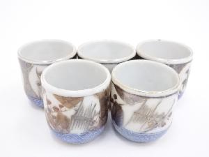 大正期　伊万里焼　猪口5客